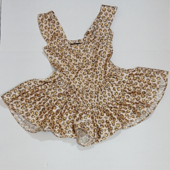 Vanessa Mooney Silk the Elizabeth Dress romper playsuit in daisy print small - Picture 5 of 9